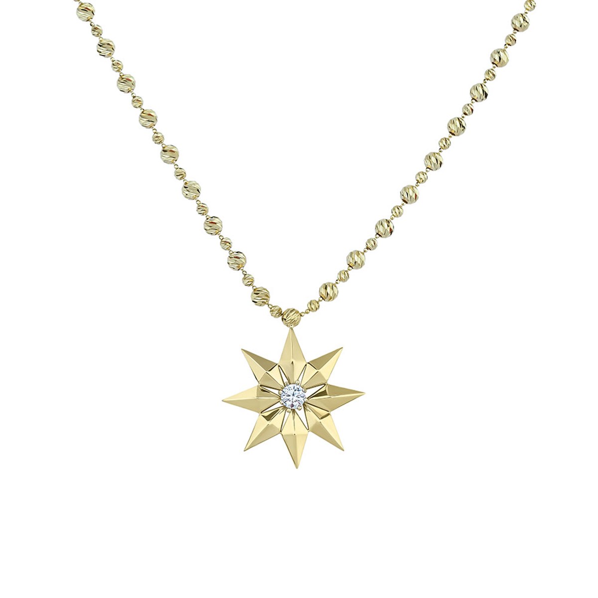 Taşlı Lotus Kolye