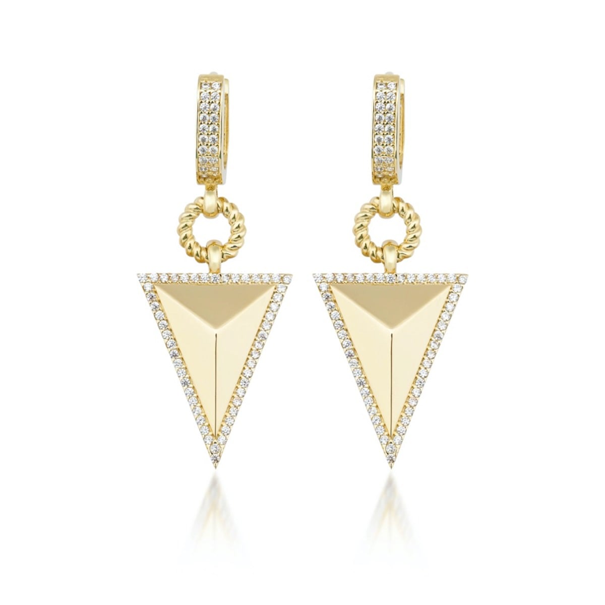 Taşlı Pramit Küpe