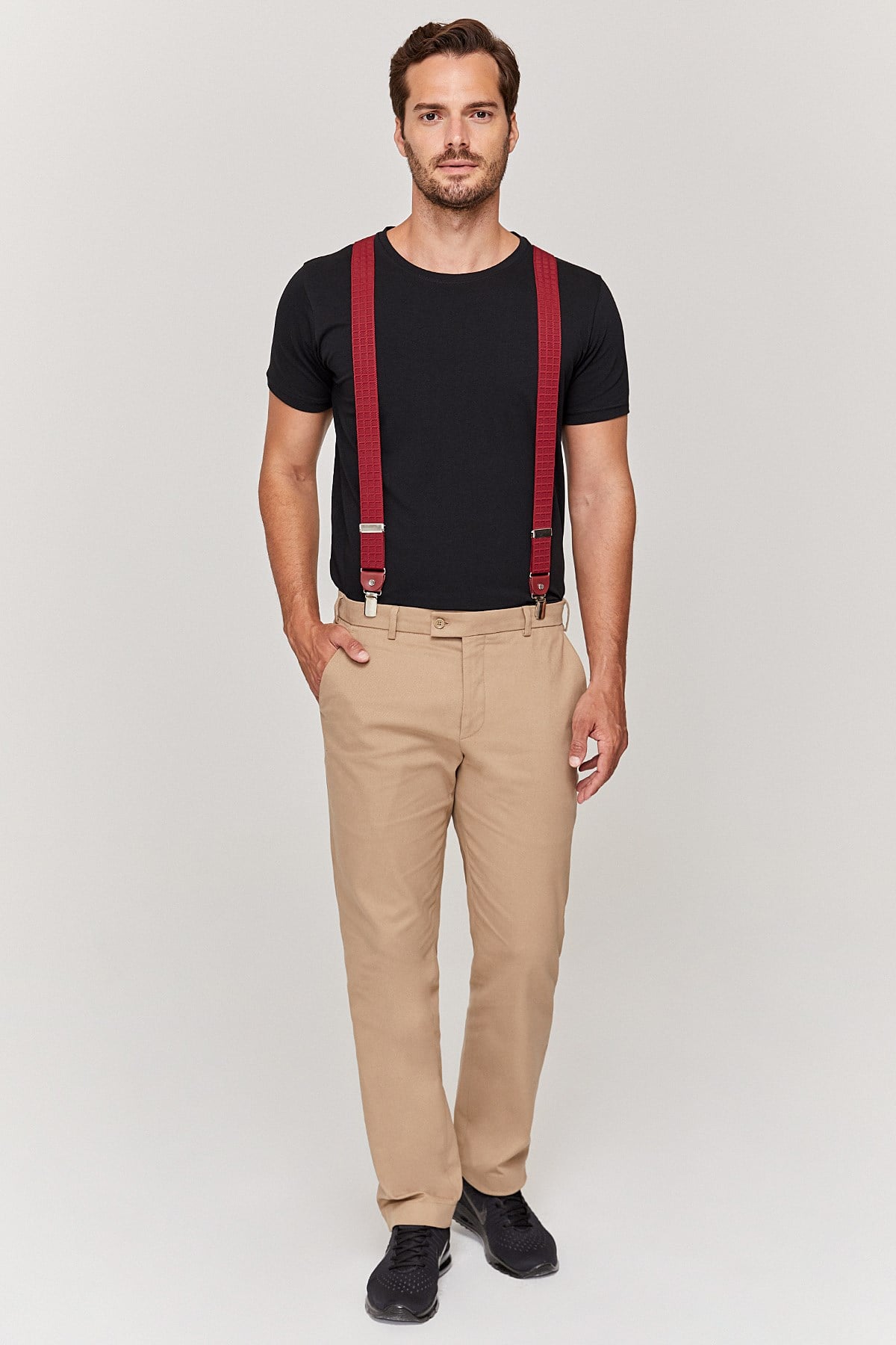 Bordo Pantolon Aksısı