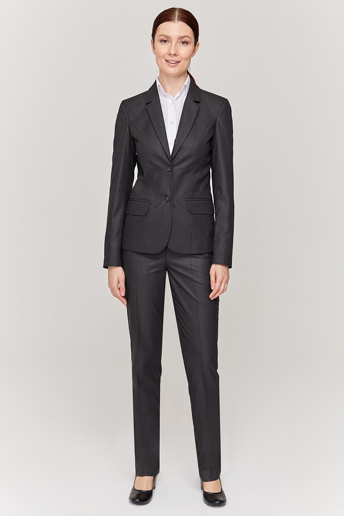 Füme Mono Yaka Bayan Takım Elbise