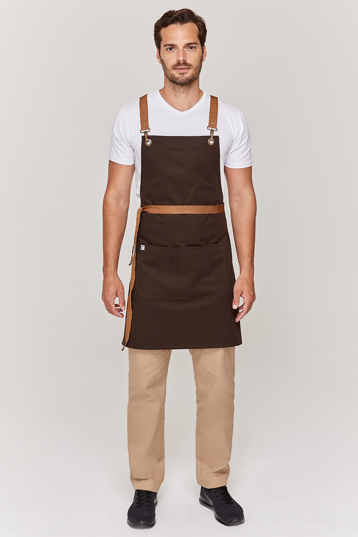 Kahverengi Servis Garson Boy Önlük