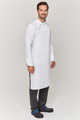 Aşçı Beyaz Boy Önlük