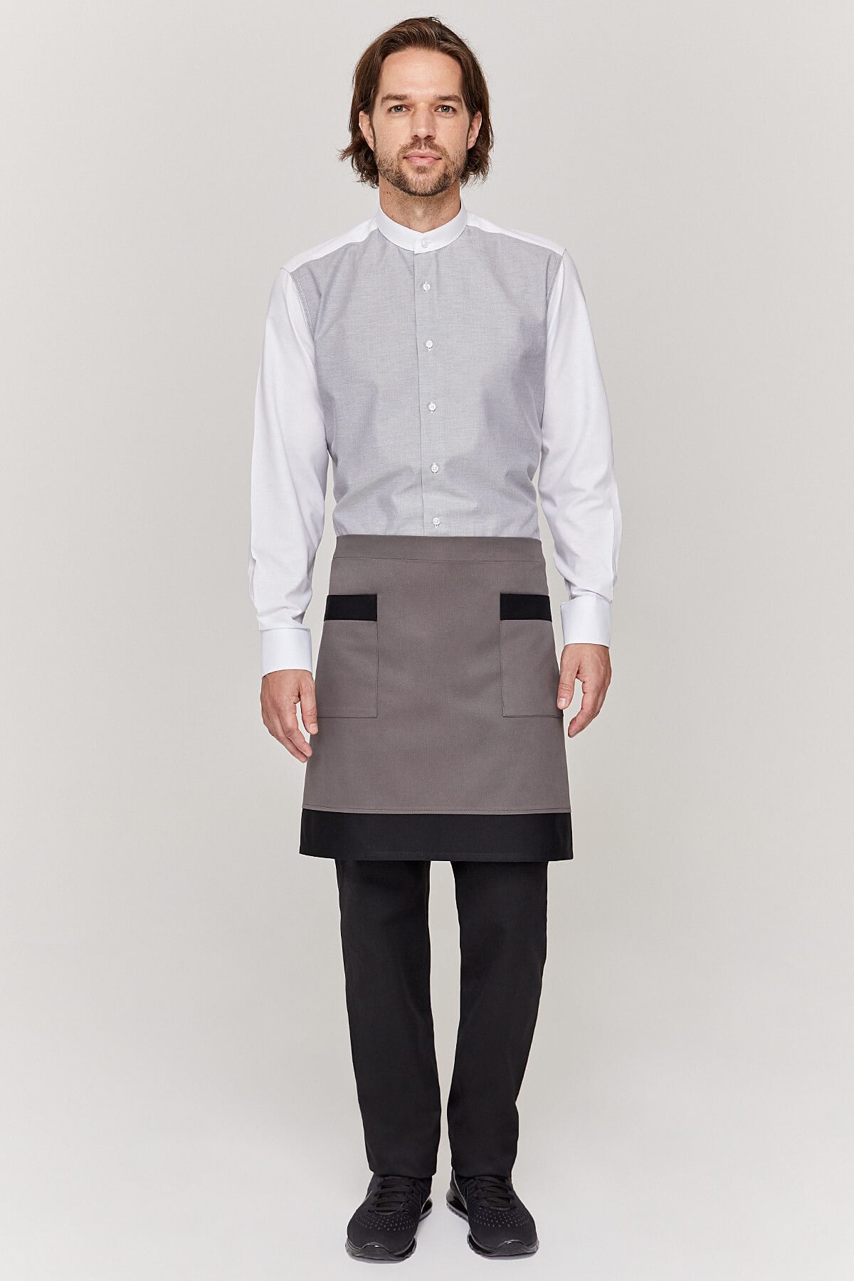 Gri Servis Garson Bel Önlük