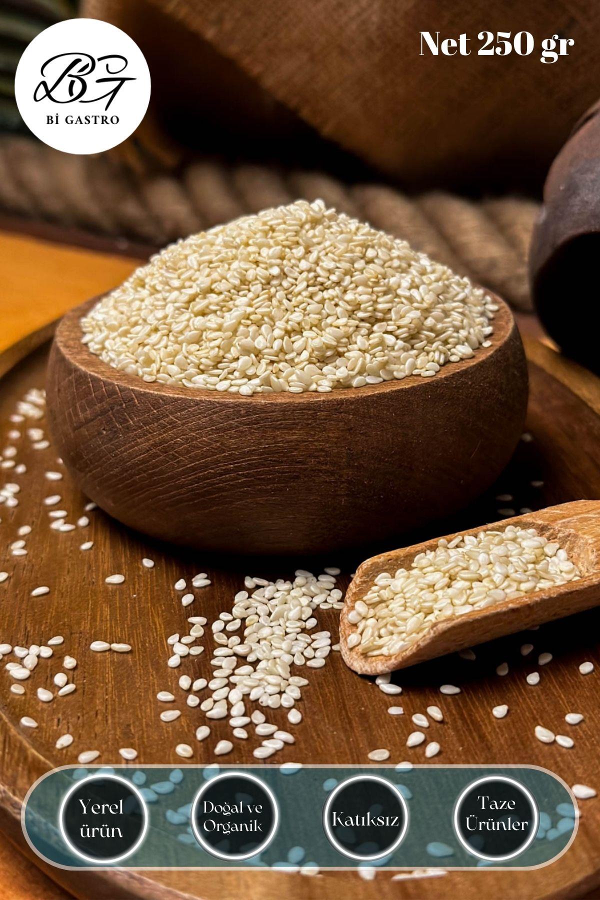 Bi Gastro , Kuru Gıda  Baharat  Susam , Çiğ Beyaz Susam 250 gr