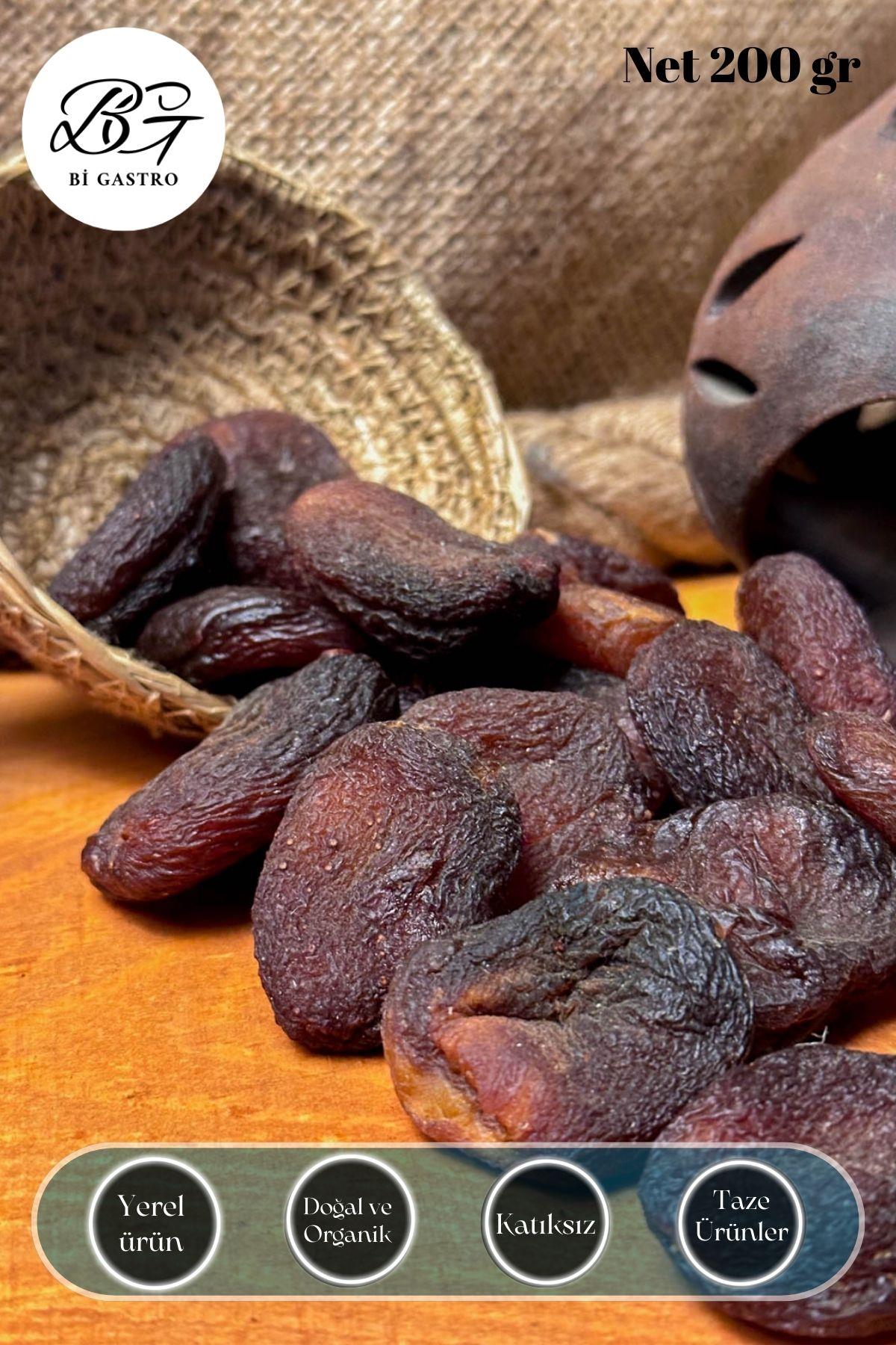 Bi Gastro , Atıştırmalık  Kuru Meyve  Kuru Kayısı  , Gün Kurusu Siyah Kayısı 200 gr