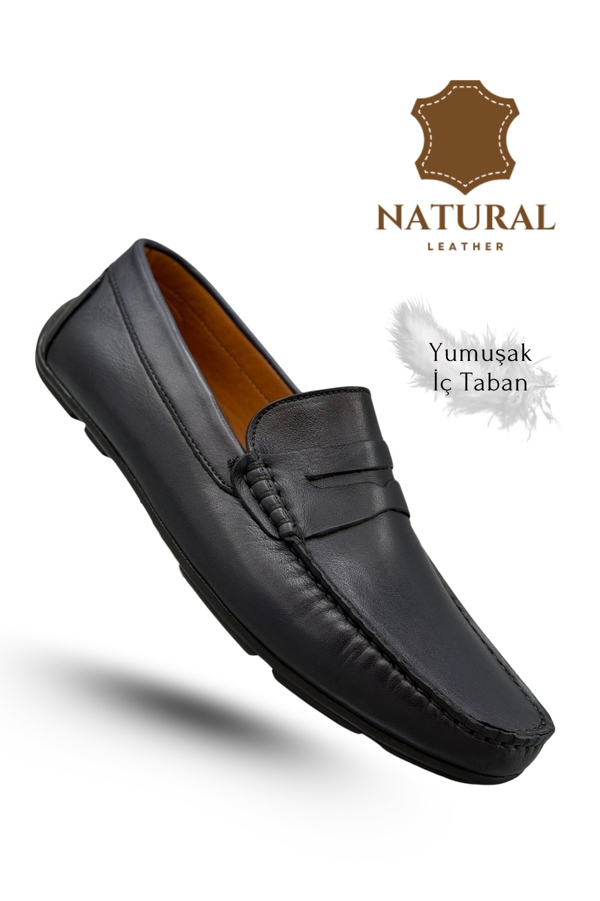 SERMODA , Günlük Ayakkabı , Sermoda Erkek Loafer - Hakiki Deri Rok Loafer Erkek Ayakkabı Lacivert