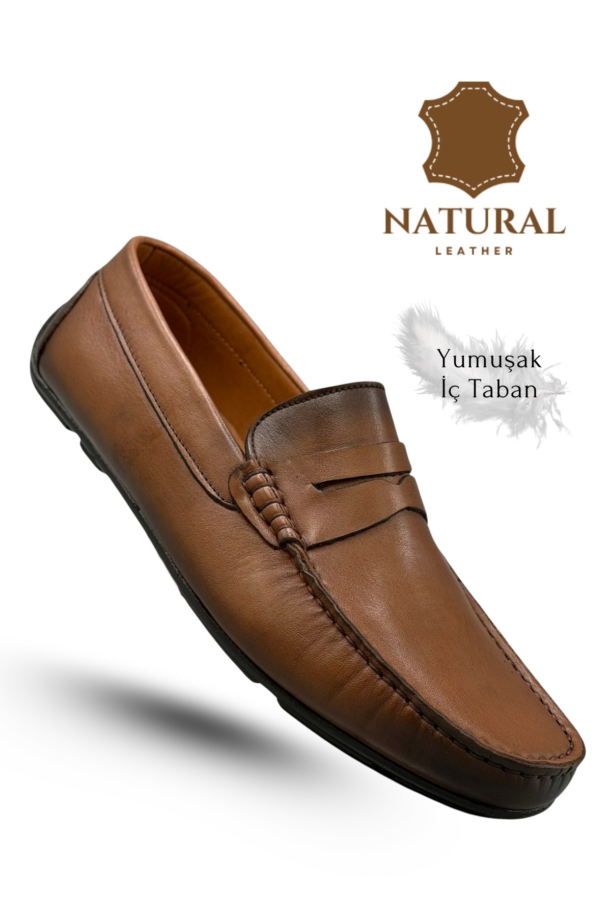 SERMODA , Günlük Ayakkabı , Sermoda Erkek Loafer - Hakiki Deri Rok Loafer Erkek Ayakkabı Taba