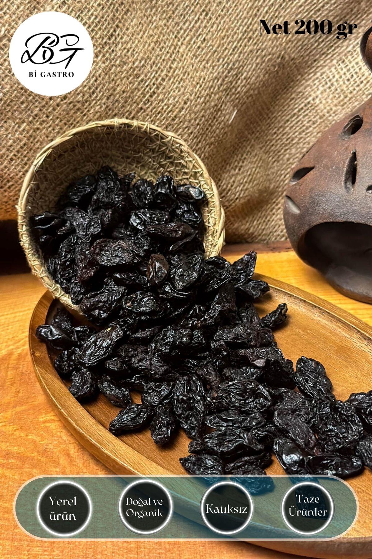 Bi Gastro , Atıştırmalık  Kuru Meyve  Kuru Üzüm , Yeni Mahsul Kilis Karası Siyah Çekirdekli Kuru Üzüm 200 gr