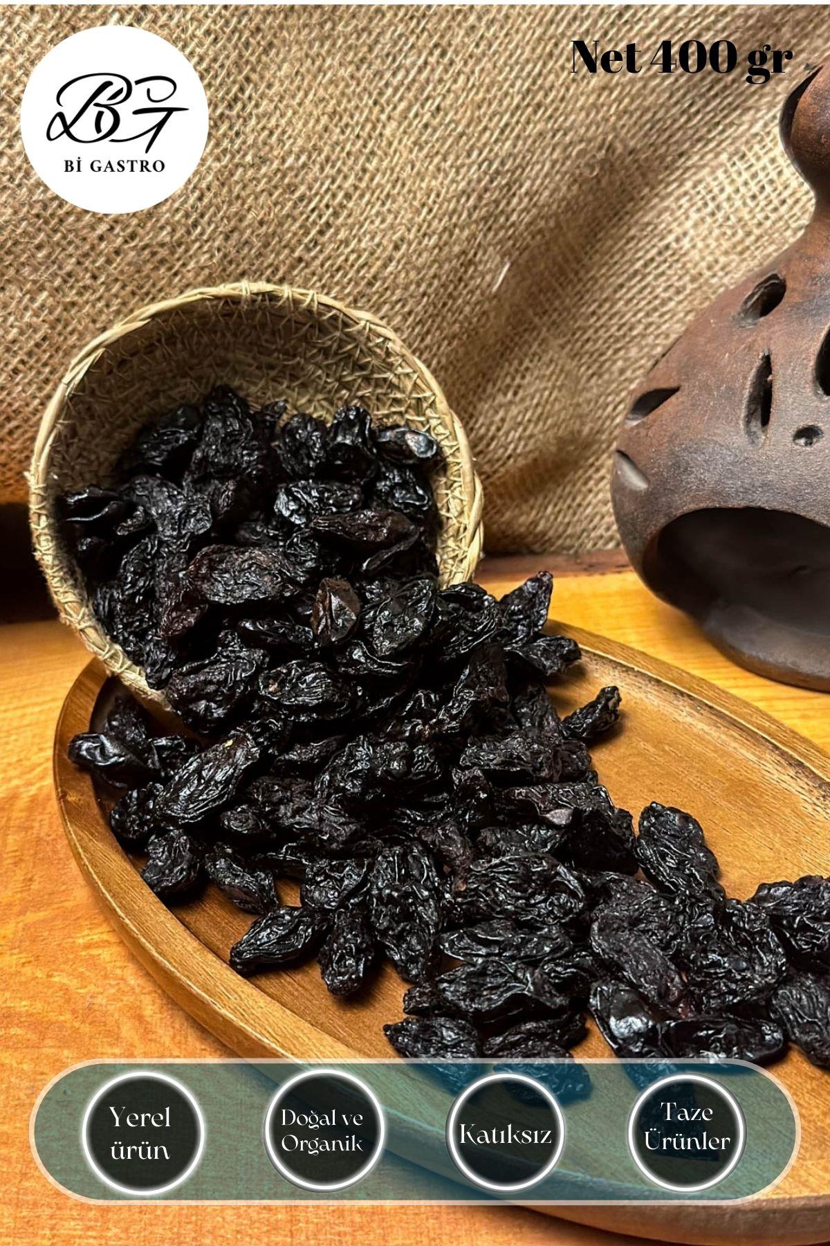 Bi Gastro , Atıştırmalık  Kuru Meyve  Kuru Üzüm , Yeni Mahsul Kilis Karası Siyah Çekirdekli Kuru Üzüm 400 gr