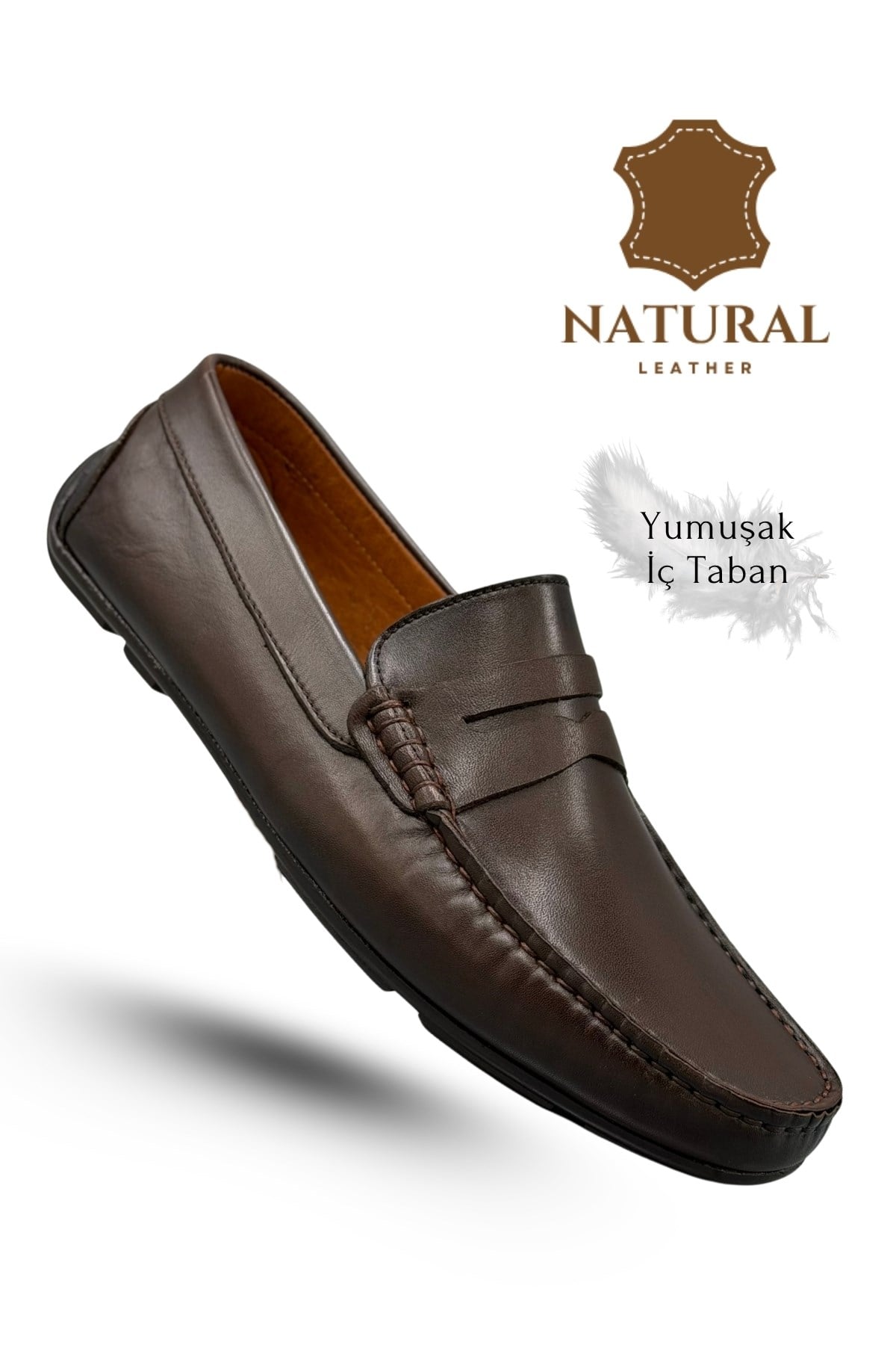 SERMODA , Günlük Ayakkabı , Sermoda Erkek Loafer - Hakiki Deri Rok Loafer Erkek Ayakkabı Kahve