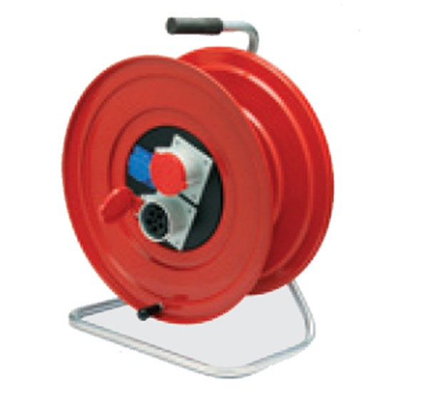 CEE 4x16A 2 Adet +1x16A 1 Adet Metal Gövdeli Kablo Makarası
