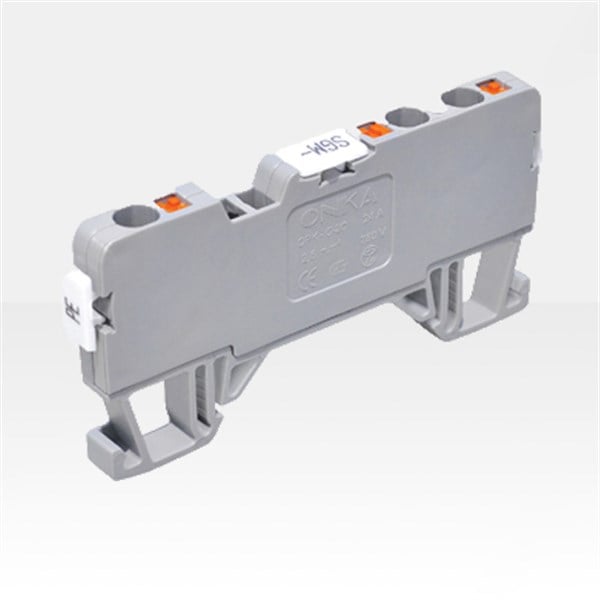 OPK Serisi 2.5mm 1 Giriş 2 Çıkış Ray Klemens