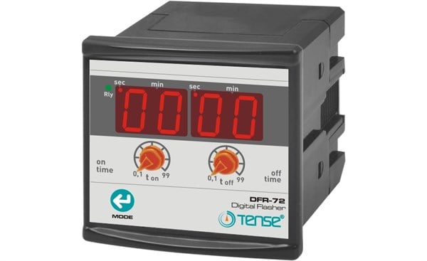 Tense DFR-72 Dijital Multifonksiyonlu Flaşör Rölesi 72x72