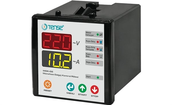 Tense MDK-02 Monofaze Dalgıç Kontrol Rölesi