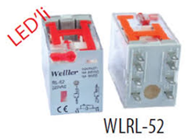 WLRL-52 8 Pin 2 Kontak Bobin:24 V/AC Led'li