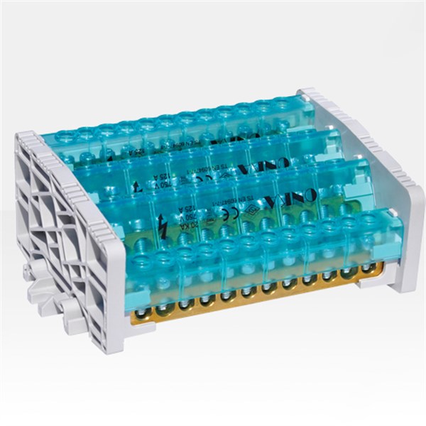 10X15 mm Kesit 250A 4 Kutuplu Kapaklı Dağıtıcı Üniteler