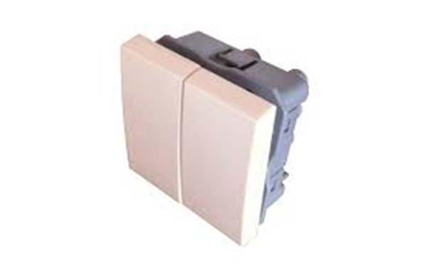 2x16A On Off Işıksız Anahtar-Çiftli