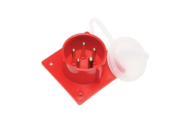 32A 6h 5 Kutuplu (3P+Nötr+Topraklama) Cee Norm IP44 Makine Fişi