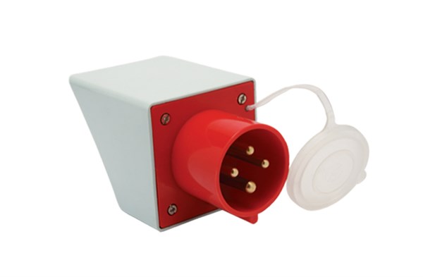 32A Cee Norm IP44 6h 4 Kutuplu Topraklı Eğik Kasalı Makine Fişi