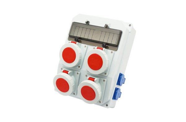 4 Adet Ip44 4x25A Ön+4 Adet 1x16A Yan Priz Montajlı Sigortalı Kombinasyon Kutusu(260x350mm) IP67