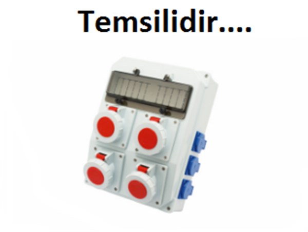 4 Adet Ip67 5x32A CEE Ön+6 Adet 1x16A Yan Priz Montajlı Sigortalı Kombinasyon Kutusu(260x350mm)