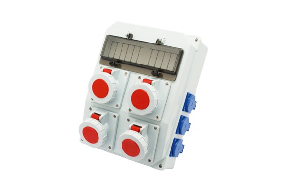 4 Adet Ip67 5x32A CEE Ön+6 Adet 1x16A Yan Priz Montajlı Sigortalı Kombinasyon Kutusu(260x350mm) Ip67