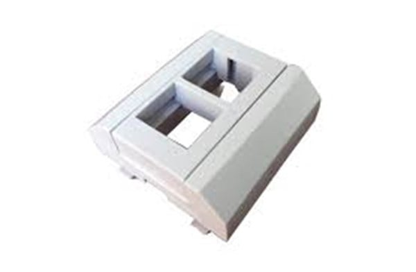 45x45 mm Kanal Üstü Keystone Faceplate Çiftli Kapak