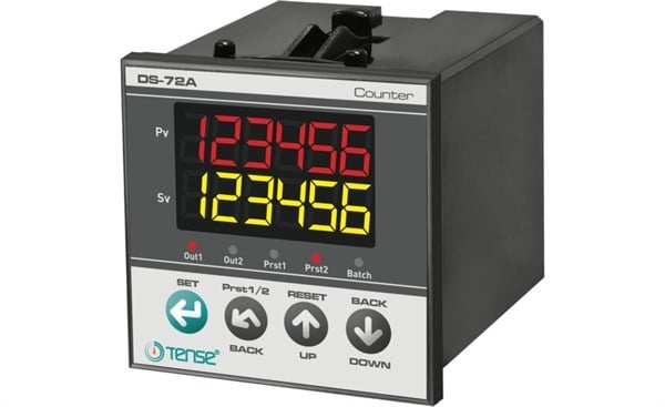 Tense DS-72A 6 Haneli ileri-geri sayıcı 72x72