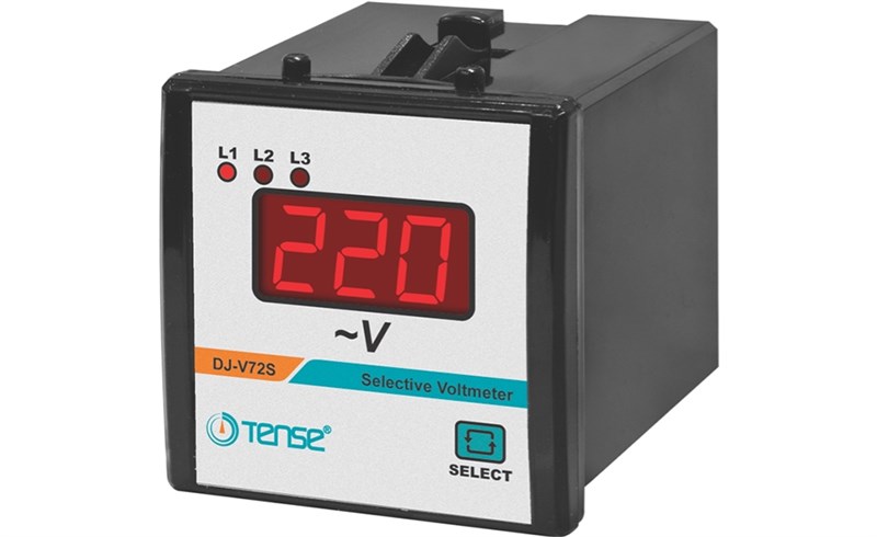 Dijital Seçmeli Voltmetre 5-500V AC 72X72 