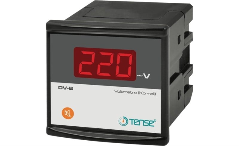 Dijital Seçmeli Voltmetre Buzzer'lı 72X72