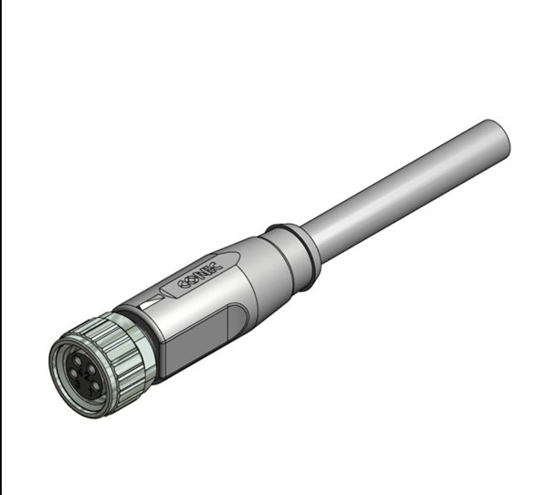 M8 4 Pinli 2m Kablolu Düz Konnektör 42-10032 CONEC