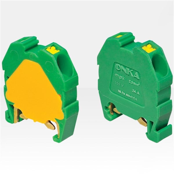 MPK Serisi 2.5 mm2 Mini Yay Baskılı Topraklı Klemens Push-In