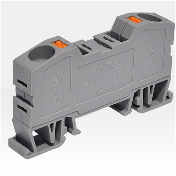 OPK Serisi 16mm2 Çİft Yay Baskılı Yanmaz Ray Klemens