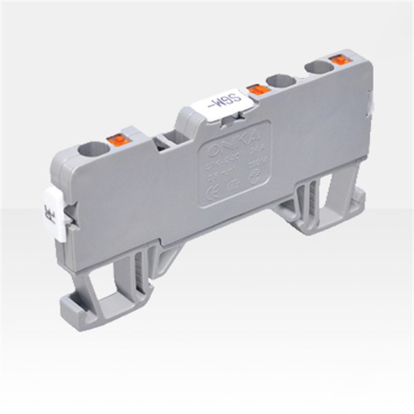 OPK Serisi 2.5mm 1 Giriş 2 Çıkış Ray Klemens