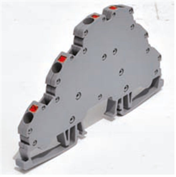 OPK Serisi 2.5mm2 Üç Katlı Yay Baskılı Ray Klemens