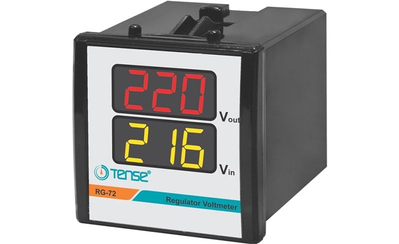 Dijital Voltmetre (Regülatörler için) 3V-300V AC 72x72