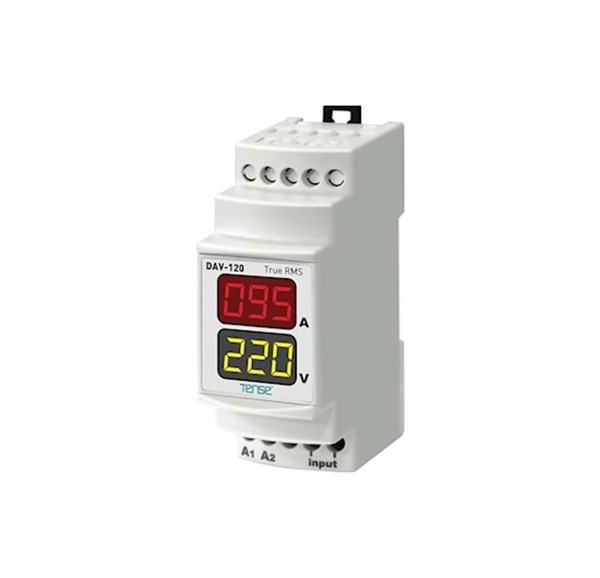 TENSE DAV-120 Dijital Voltmetre & Ampermetre 150V - 260v 1A - 100A DIN KUTU