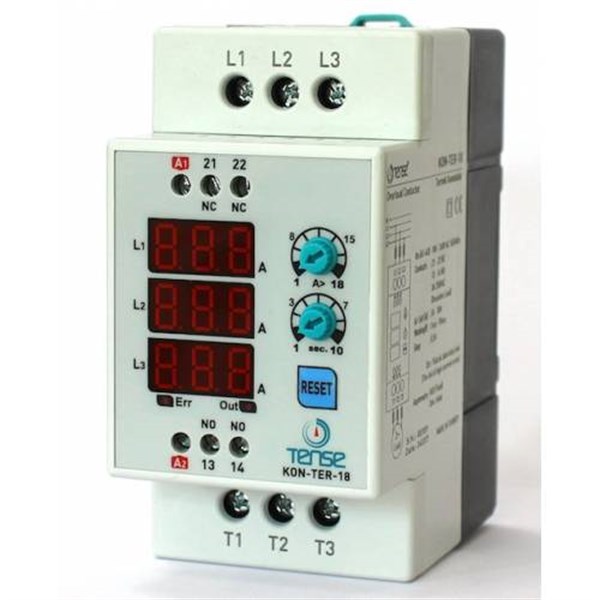 TENSE KON-TER-18 Dijital Kontaktör Termik 7.5kW'a kadar 1A-18A