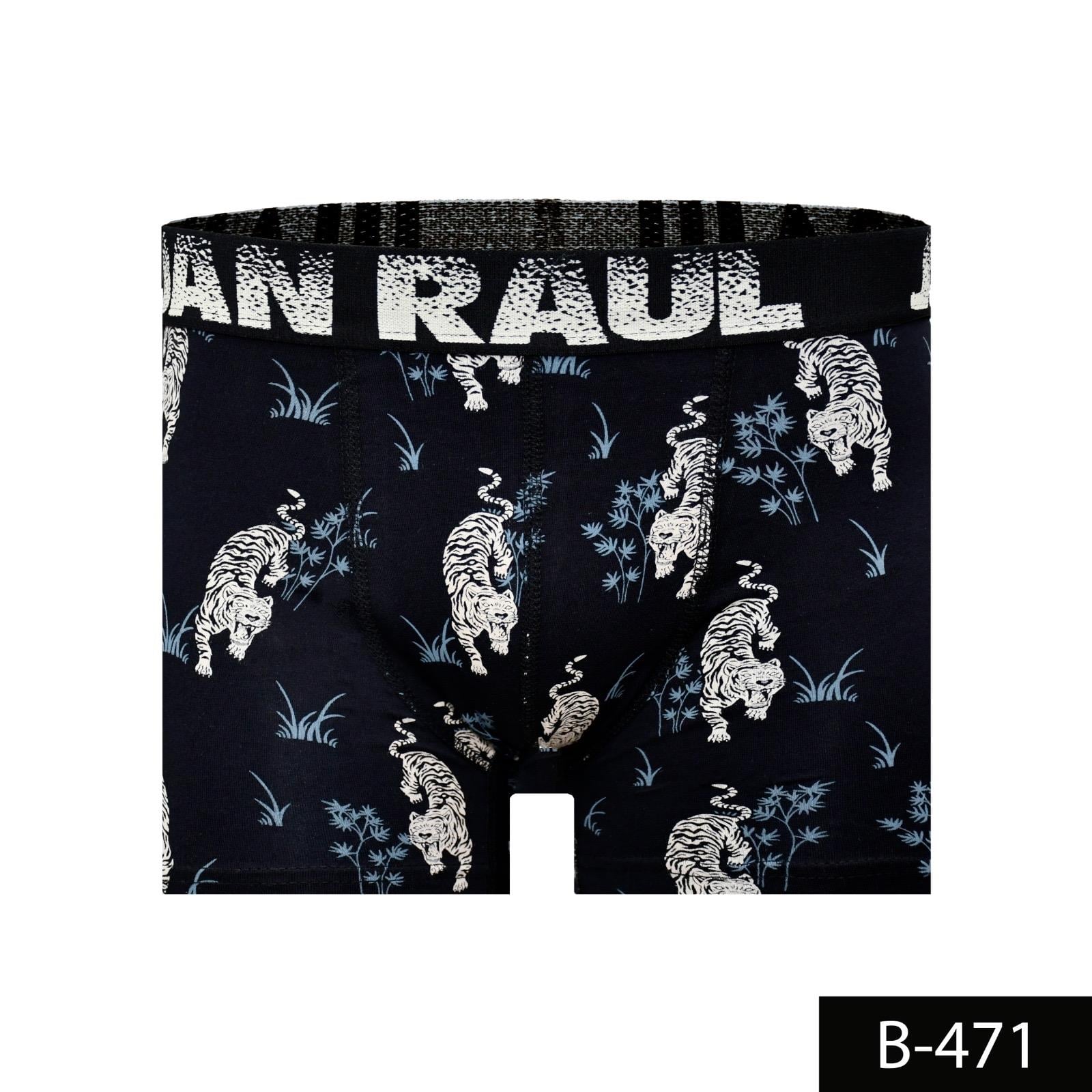 %100 Pamuk/Likra Kumaş Desenli Boxer