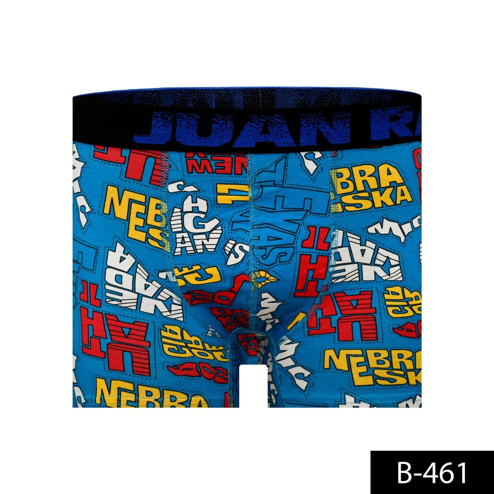 %100 Pamuk/Likra Kumaş Desenli Boxer