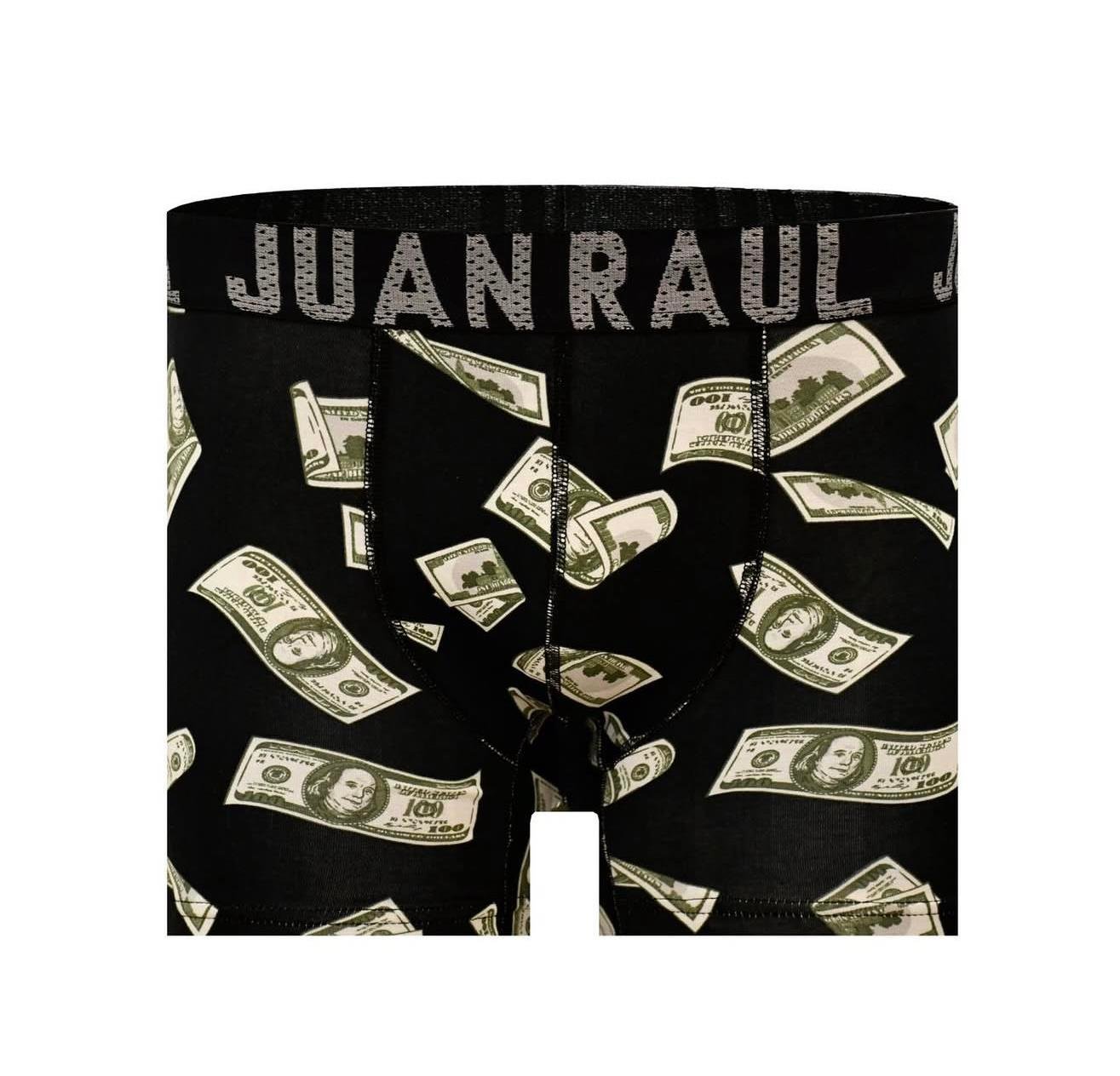 %100 Pamuk/Likra Kumaş Dolar Desenli Boxer