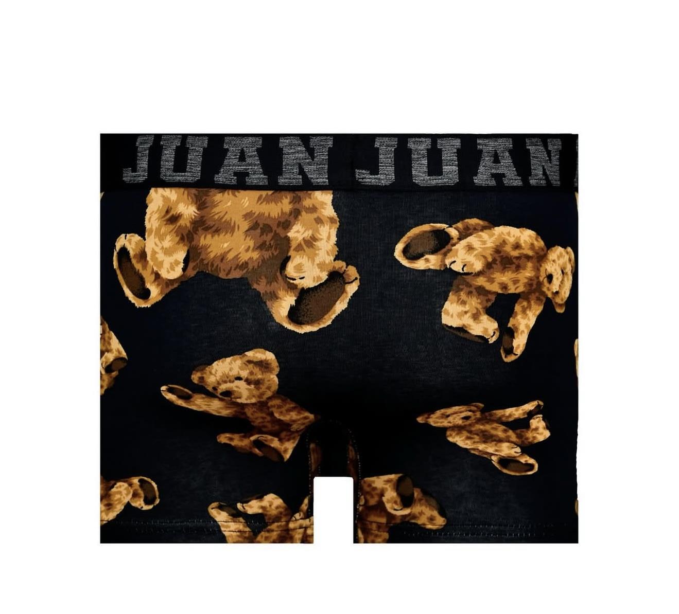 %100 Pamuk/Likra Kumaş Sarı Ayıcıklı  Boxer