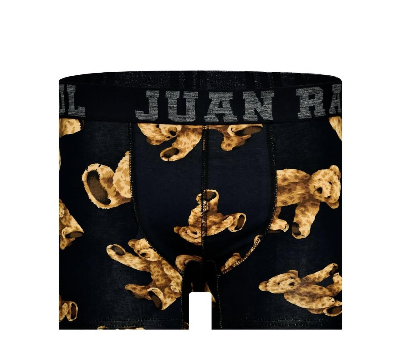 %100 Pamuk/Likra Kumaş Sarı Ayıcıklı  Boxer