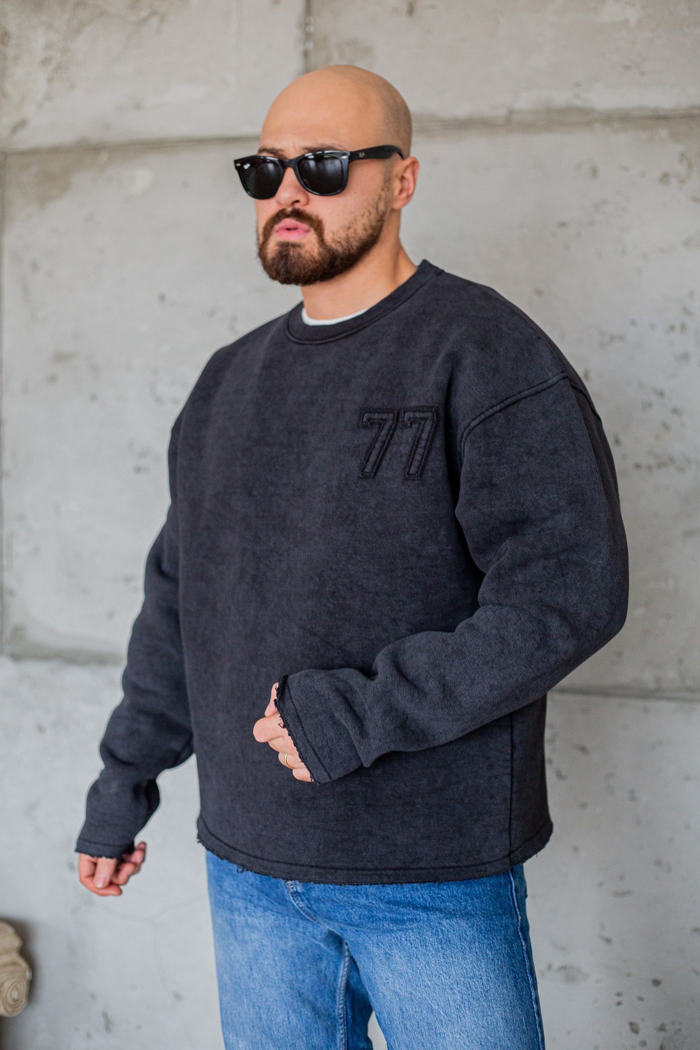 77 Parça Detaylı Overize Sweatshirt (SVTS118)