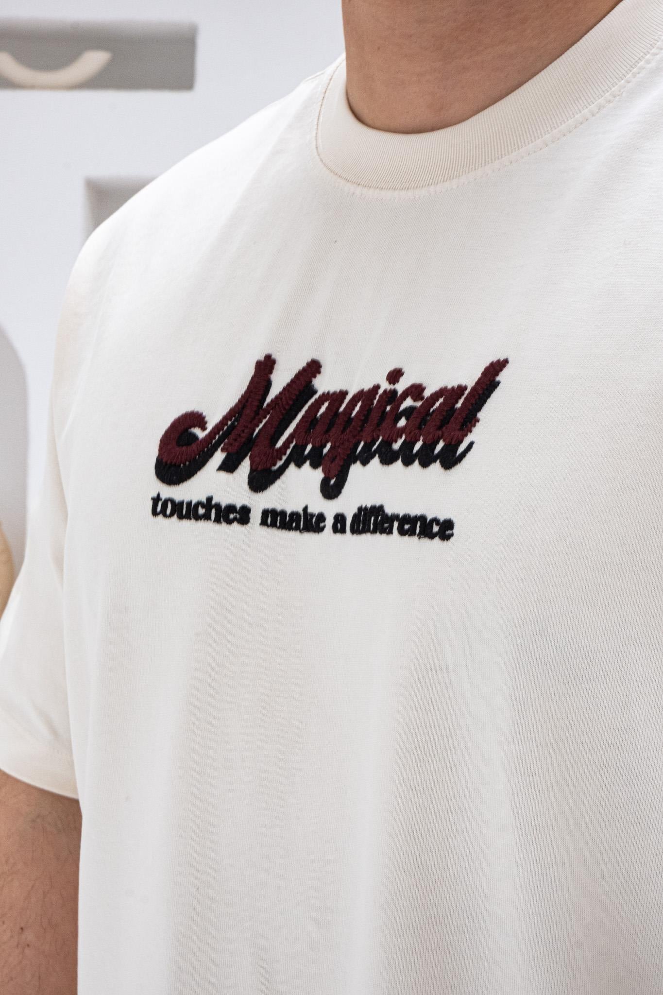 A Kalite Göğüs Sırt Baskılı Ve Nakışlı Oversize T-shirt(TSK67)