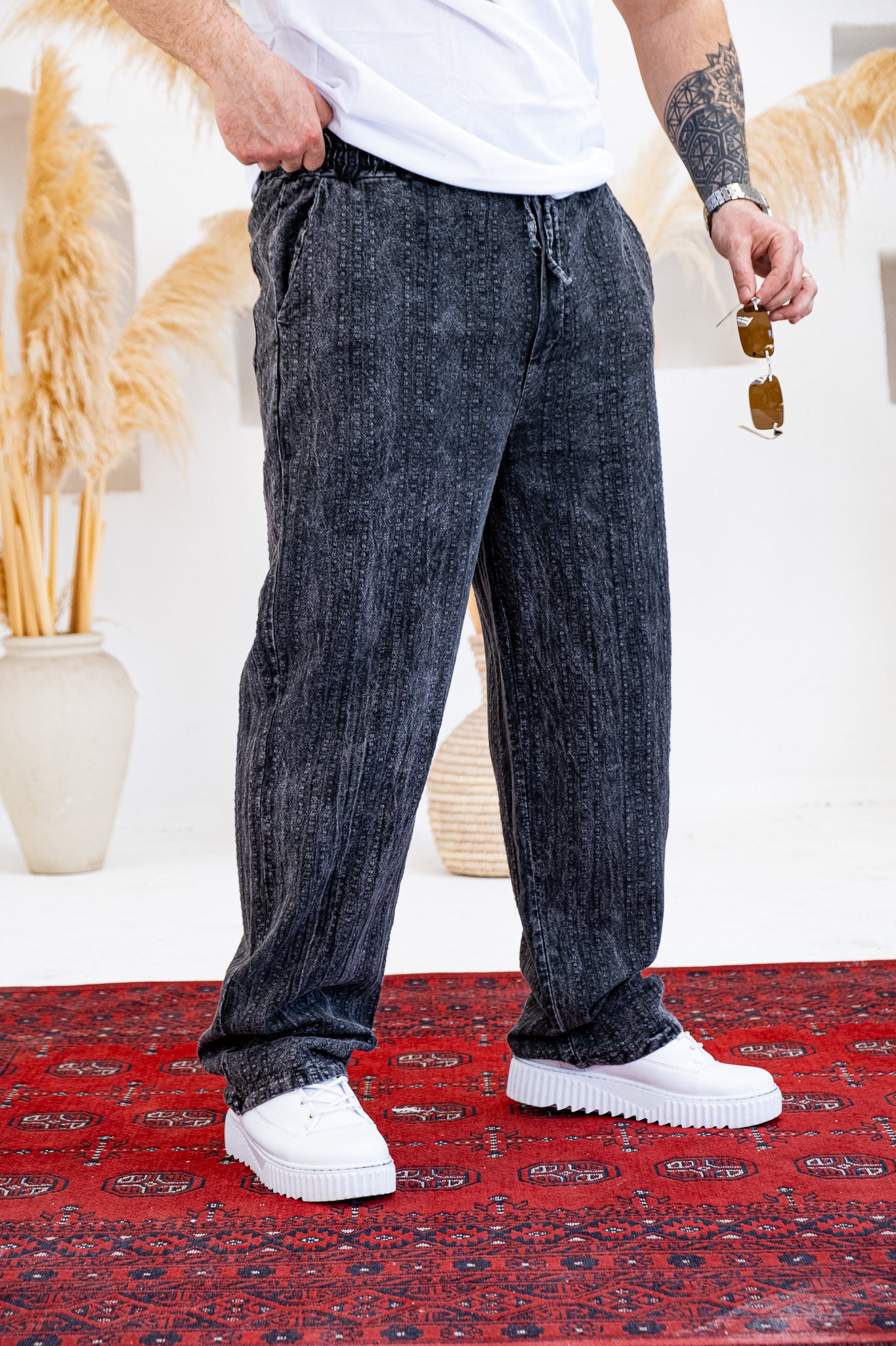 Baggy Kalıp Yıkamalı Jogger (JGS54)