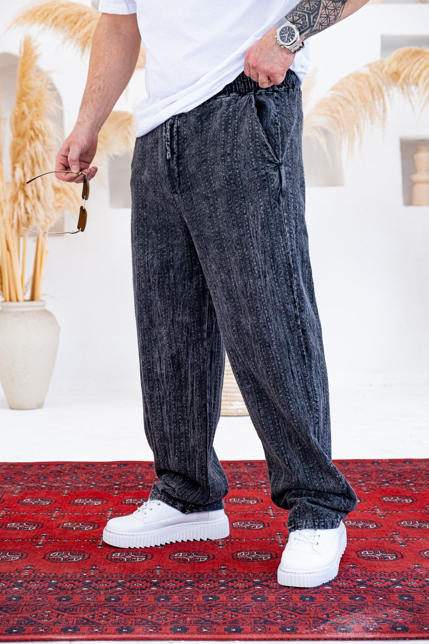 Baggy Kalıp Yıkamalı Jogger (JGS54)