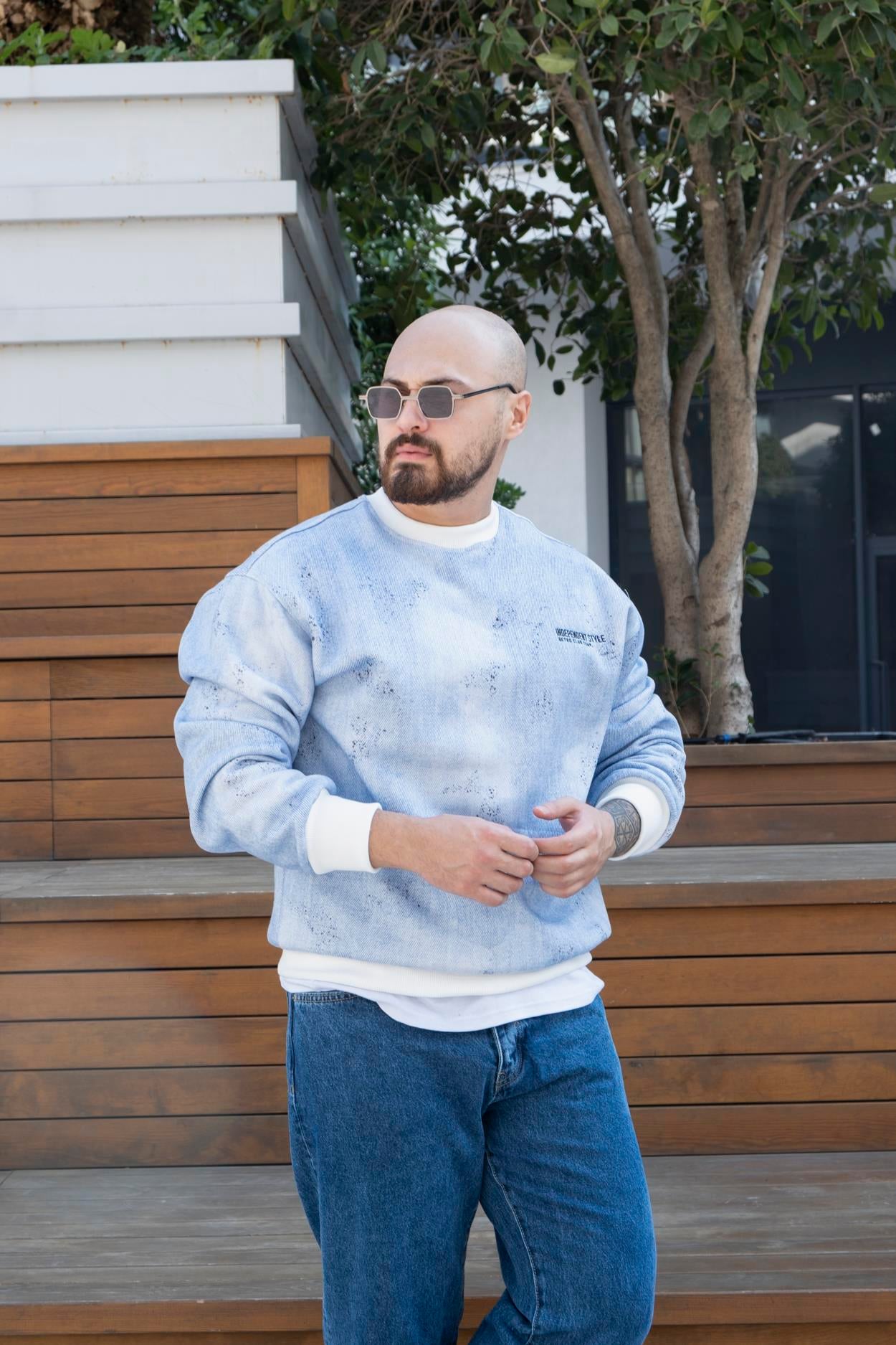 Baskılı Oversize Sweatshirt (SVTM22)