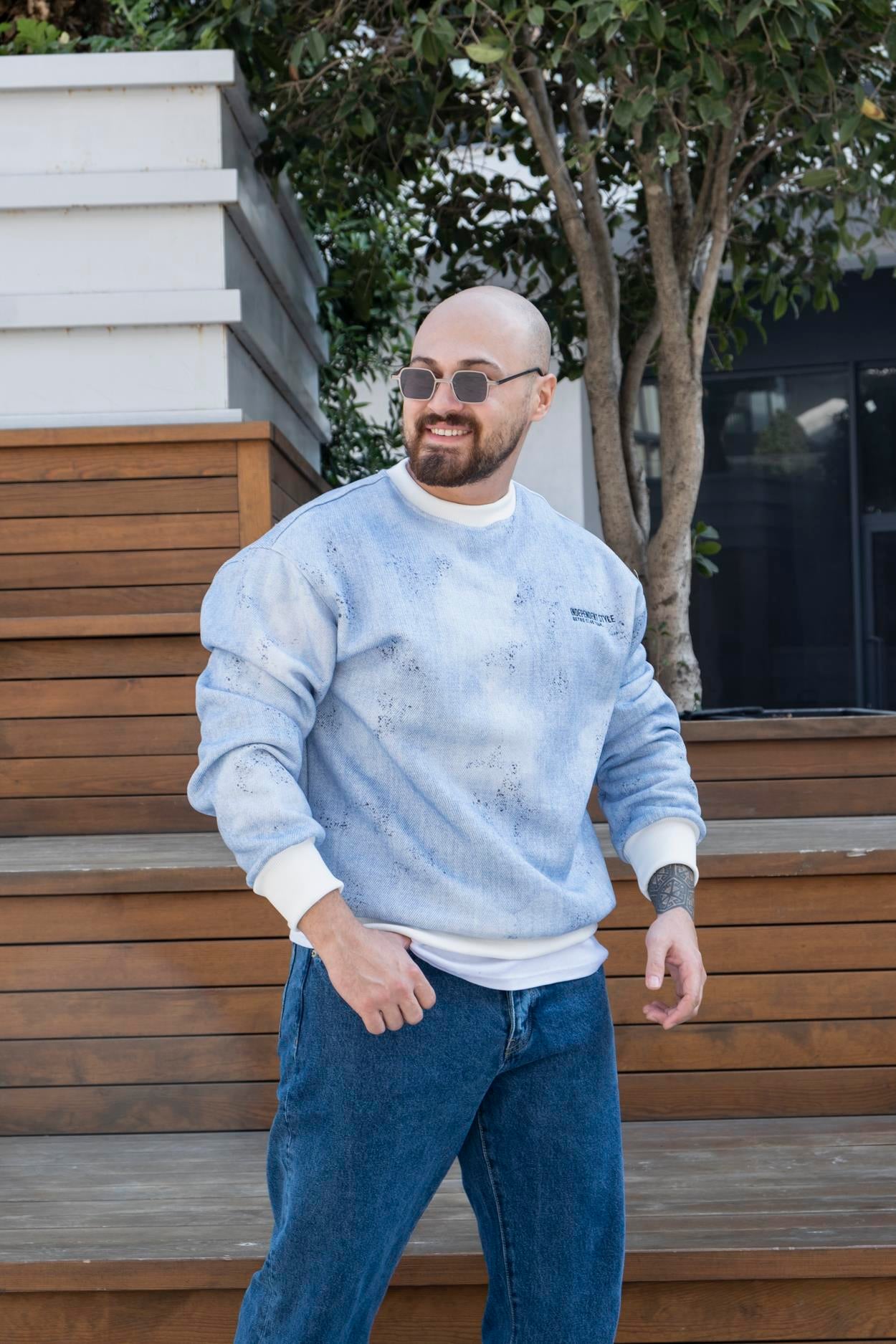 Baskılı Oversize Sweatshirt (SVTM22)