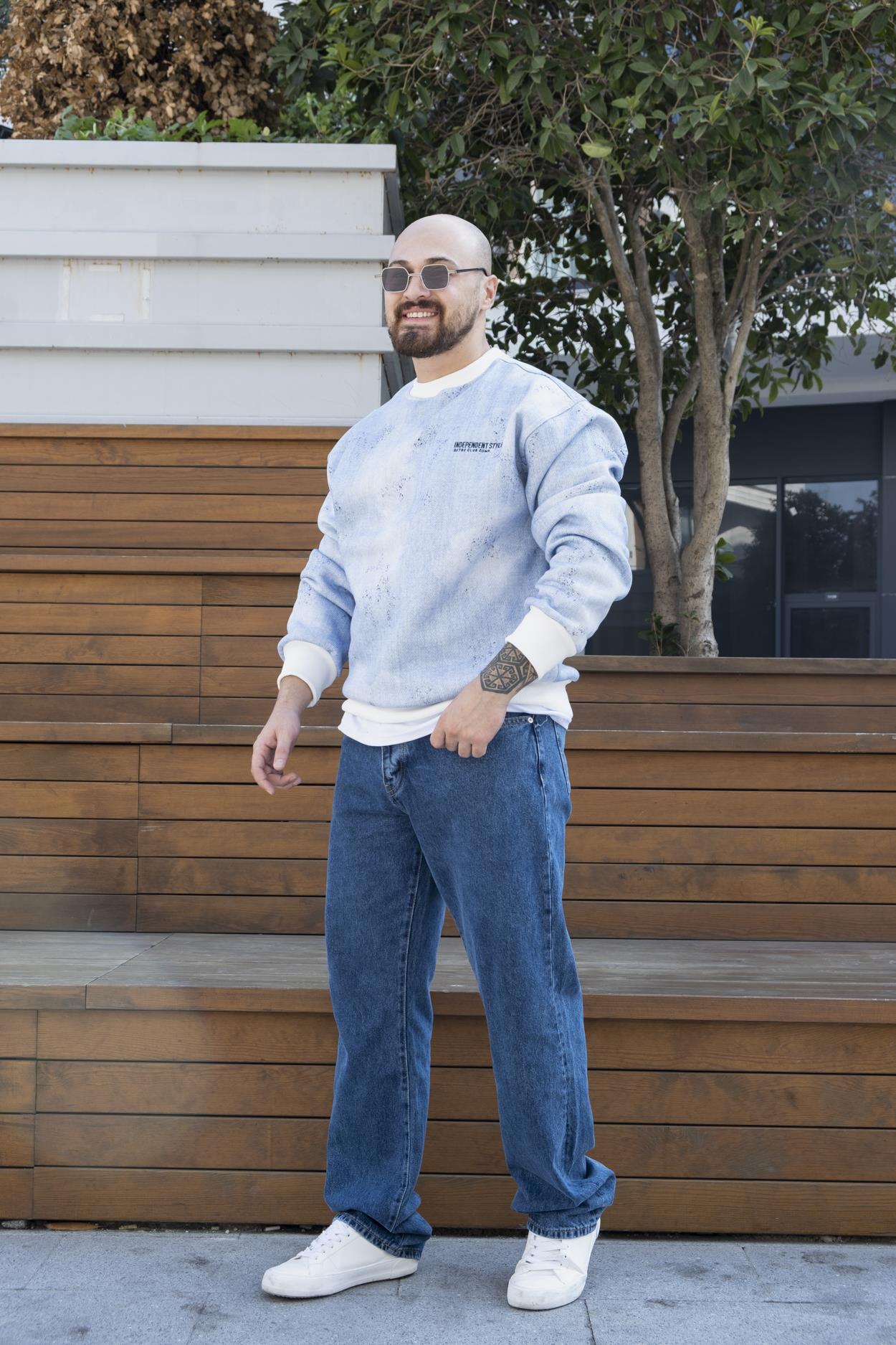 Baskılı Oversize Sweatshirt (SVTM22)